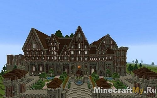 Карта замка PVP для minecraft