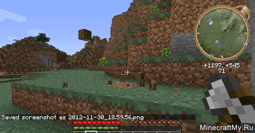 Мод TreeCapitator (1.5.1) - быстро рубим деревья