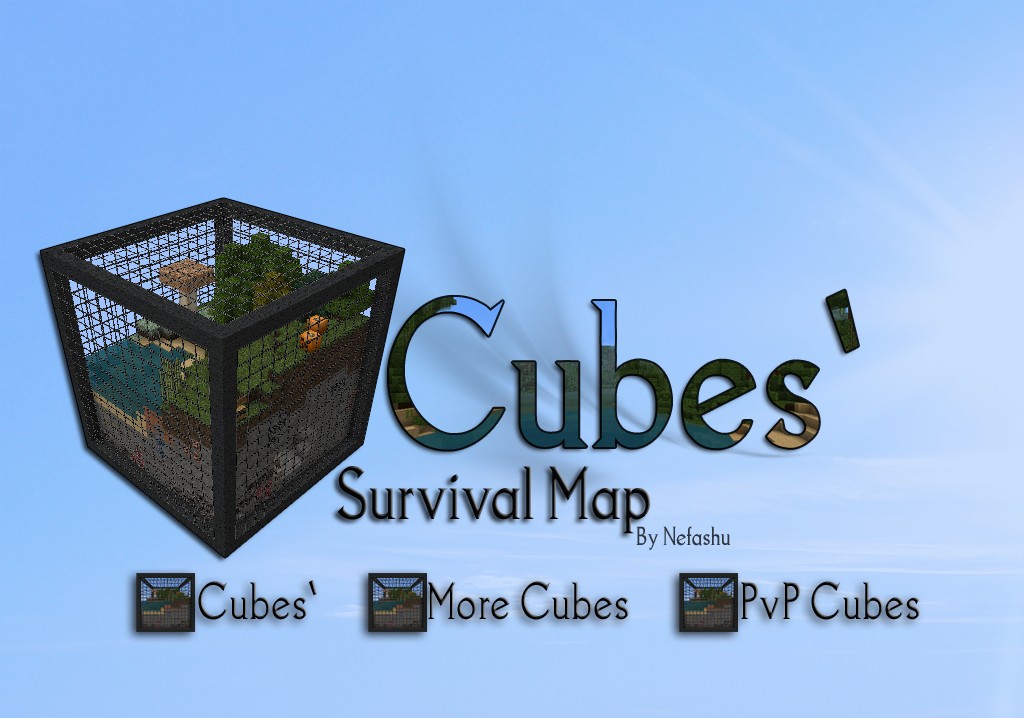 Карта выживания в кубе для Minecraft