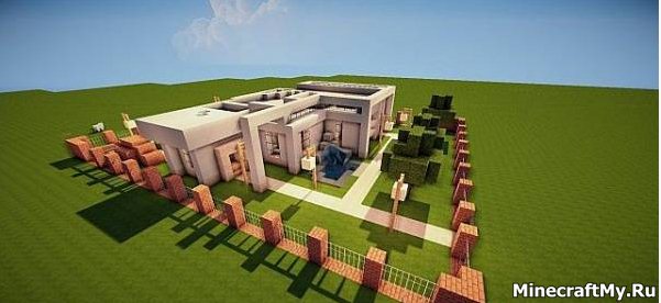 Карта "Современный дом" для Minecraft