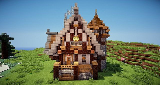 Красивый дом - карта для minecraft